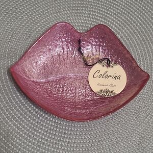 💋Glass Lip Dish